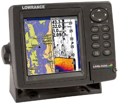 Картплоттер Lowrance LMS-525C DF с датчиком 50/200 КГц