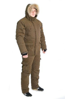Зимний костюм для рыбалки и охоты TRITON Hunter Pro -45 (Твил, т. Коричневый)