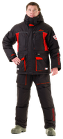 Зимний костюм для рыбалки Novatex «Селигер» (кошачий глаз, черно-красный) GRAYLING