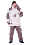 Зимний костюм для рыбалки и охоты TRITON Рыбак -45 (Таслан, бежевый, серый)