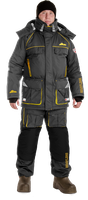 Зимний костюм для рыбалки Novatex «Камчатка» (таслан, серо-желтый) GRAYLING